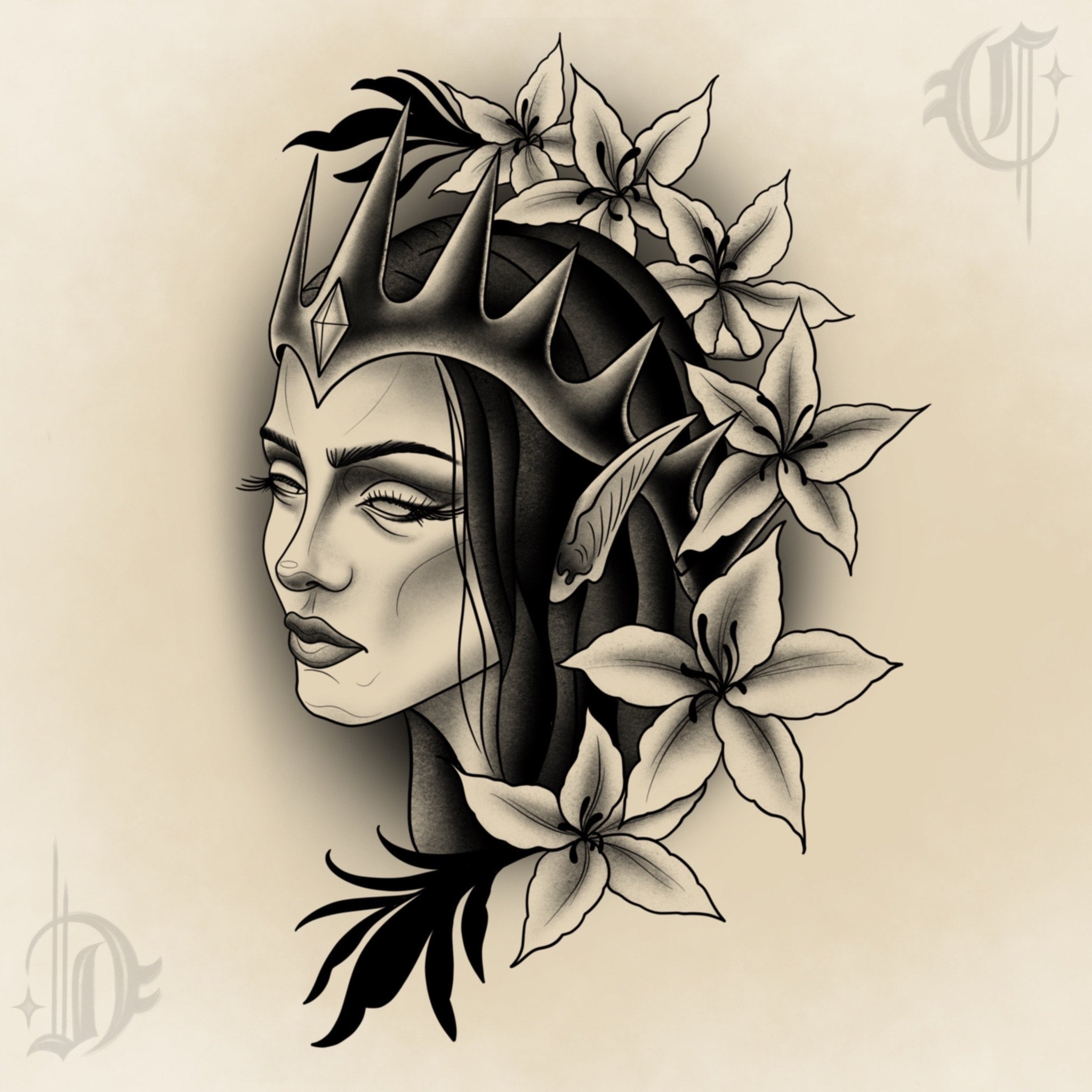 Designs By Ceferina Dark Letter Tattoo designs-by-ceferina-dark-letter-tattoo